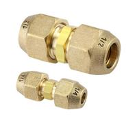 Connecteurs de joints d ' extension de tuyau | Ensemble de coupleurs de ligne de réfrigération en cuivre, connecteurs SAE 1 / 4 1 / 2 pouces, matériel de réparation