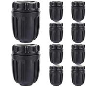 Connecteurs de ligne goutte à goutte, 10 pièces, bouchons d'extrémité de raccords d'irrigation à, bouchon tuyau verrouillé Anti-fuite pour tube 'irrigation 1/2 pouces