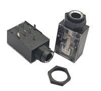 Connecteurs de microphone à 3 cœurs à deux canaux de 6,35 mm avec design 7 broches pour une transmission de signaux haute fidélité