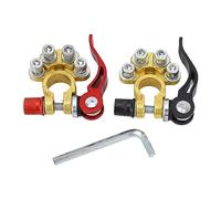 Connecteurs de Pince de Borne de Batterie Déconnexion Rapide à 4 Voies Borne de Batterie de Voiture Borne Négative Positive