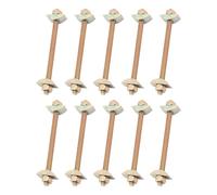 Connecteurs de plan de travail, finoki Lot de 10 jonction plan de travail connecteurs en acier inoxydable M8x100mm Pour assemblages Adapté de lit et mobilier divers raccord plan de travail