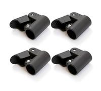 Connecteurs de poteau de tente, 22 à 25 mm, supports de support en plastique noir pour auvent extérieur, caravane, poteaux annexes