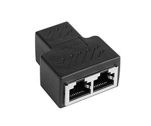 Connecteurs de répartiteur RJ45 Adaptateur 1 à 2 LAN Ethernet Splitter Coupler Connecteur de câble Adaptateur économique et durable Durable et utile