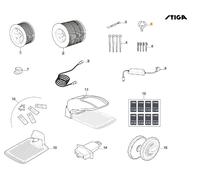 Connecteurs De Station De Charge 5PZ Modèles G300 ORIGINALE STIGA 1127-0005-01