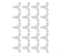 Connecteurs de Tente en Plastique Haute Résistance pour blancs | Plastique pour durable, intérieur 16mm, discret, installation pour rapide, idéal camping(16mm)
