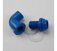 Connecteurs de terminal 10 pièces I.D 20/25/32 mm Type L Connecteurs de tuyau en PVC Épais Joints de tuyau de vidange d'irrigation de jardin Pièces de drainage (couleur : gris, taille : diamètre