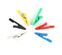 Connecteurs de terminaux 5pcs Crocodile Clips Alligator avec 2 Mm Socket Banana Jack Test Pince Fil Borne Clip (Color : Blue Crocodile Clip)