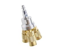 Connecteurs de tés pneumatiques en laiton de qualité supérieure 1 / 4NPT avec 6 roulements à billes et guide en aluminium pour améliorer les en laiton à trois voies