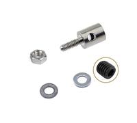 Connecteurs de tige de poussée de 1,3 mm, 1,8 mm et 2,1 mm, butée de liaison, positionneur de servo à réglage rapide en métal for bateaux RC DIY (pièce détachée)(2.1MM inner hexagon)