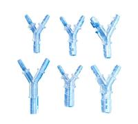 Connecteurs de tuyau d'eau en plastique et Silicone, Type Y réducteur, pièces d'aquarium, 2 pièces/lot(6-10-6 mm)