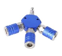 Connecteurs De Tuyaux D'air Raccords Tuyaux À 3 Voies Raccords Compresseur 1/4 Pouces Collecteur Coupleur Industriel Connecteur Séparateur D'air