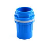 Connecteurs de tuyaux en PVC, 1 à 10 pièces, 20/25/32/40/50mm, Joints d'entrée et sortie for poissons, jardin, Irrigation Aquarium(Blue,INNER DIAMETER 50MM_1 PIECE)