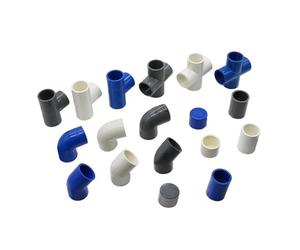 Connecteurs de tuyaux en PVC ID 25mm, coude droit, solide, té égal, embouts à quatre voies, Joint plastique, adaptateur d'irrigation, 1 pièce Convient pour l'irrigation(WHITE,90 Degrees connector)