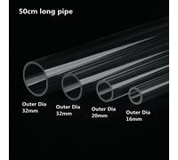 Connecteurs de tuyaux en PVC transparent,bouchon de tuyau d'eau standard,coude de couplage,adaptateur en T au choix,haute qualité,1 à 2 pièces,16 à 32mm - Type Acrylic Pipe-20MM(1pcs)