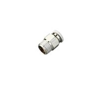 Connecteurs de tuyaux pneumatiques, raccords de tuyaux blancs de haute qualité, filetage BSP 1/4 1/2 6mm 8mm, raccord rapide, 1 pièce(10-01 (10mm-1l8),PC)