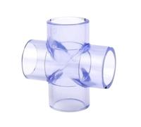 Connecteurs de tuyaux UPVC transparents, 20~63mm, Joints de tubes d'irrigation de jardin, Aquarium, réservoir de poissons, raccords de tuyaux de Drainage, Valve(Light Grey,25mm)
