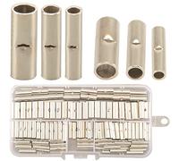 Connecteurs Electrique Bout à Bout, 150pcs Kit de Cosses Électriques a Sertir Bout à Bout Non Isolées, Cosses de Fils à Raccordement, Manchon Connecteur Borne Fil Butt Connector pour Câble