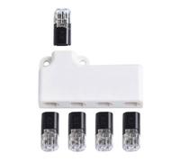 Connecteurs électriques à poussoir, Connecteurs de fils en forme de Y sans torsion Push-in, électriques à poussoir Ensemble de poche d'assortiment de levier-écrou pour fils flexibles toron