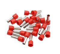 connecteurs électriques, Cosses à sertir isolantes for tube E10-12, 10 mm², connecteur de câble, paquet de 100, multicolore(Red)