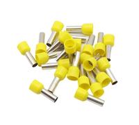 connecteurs électriques, Cosses à sertir isolantes for tube E10-12, 10 mm², connecteur de câble, paquet de 100, multicolore(Yellow)