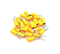 connecteurs électriques, Cosses à sertir isolées à fourche et fourche, multicolores, 0,5-10 mm², 22-8 AWG, lot de plusieurs pièces(Yellow,SV5.5-5)