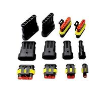 Connecteurs électriques étanches AMP TE 1.5 Super Seal - 1P, 2P, 3P, 4P, 5P, 6 broches for automobile et moto(20Sets 5p WholeSet)