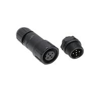Connecteurs électriques étanches Câble adaptateur LED extérieur étanche M14 mâle vers femelle IP67 4-7 mm, connecteur aviation 2, 3, 4, 5, 6, 7, 8 broches(Panel type,4P)