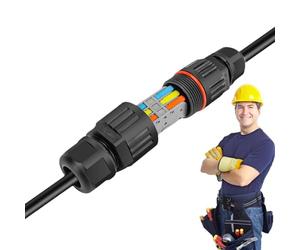 Connecteurs électriques extérieurs : clips de connecteur de fil rapide, bloc de terminal de câble IP67 | Boîte de jonction électrique souterraine, couvercle de câble extérieur, solution rapide CA
