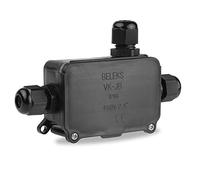 Connecteurs électriques extérieurs, IP66, 450 V, 3 voies, boîte de jonction électrique extérieure/extérieure pour câble de 4 à 8 mm de diamètre (lot de 2)