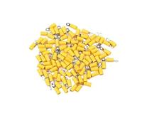 connecteurs électriques, Lot de 100 cosses à sertir isolées jaunes RV5.5 M4 à M8 12-10 AWG(RV5.5-8)
