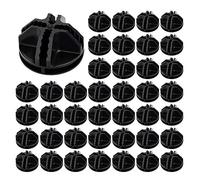 Connecteurs en plastique de cube de fil Connecteur en plastique noir à emboîter Organisateur modulaire Fermoir Boucle Clip pour étagère et armoire de bricolage Organisateur modulaire Fermoir Bouc