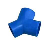 Connecteurs en t en PVC de type Y, 1 pièce, adaptateur de Joint de Tube d'alimentation en eau d'irrigation de jardin, raccords de tuyaux d'eau d'aquarium(Blue,32mm)