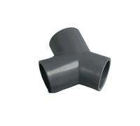Connecteurs en t en PVC de type Y, 1 pièce, adaptateur de Joint de Tube d'alimentation en eau d'irrigation de jardin, raccords de tuyaux d'eau d'aquarium(Gray,32mm)