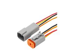 Connecteurs étanches DT06-2S/DT04-2P 2P 3P 4P 6P 8P 12P, faisceau de câbles de 15 cm, lot de 5/20/100(4P(Male Female),100 Sets)