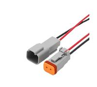 Connecteurs étanches DT06-2S/DT04-2P 2P 3P 4P 6P 8P 12P, faisceau de câbles de 15 cm, lot de 5/20/100(2P(Male Female),20 Sets)