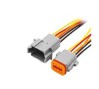 Connecteurs étanches DT06-2S/DT04-2P 2P 3P 4P 6P 8P 12P, faisceau de câbles de 15 cm, lot de 5/20/100(8P(Male Female),100 Sets)