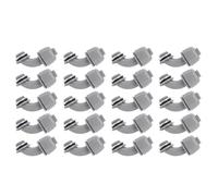 Connecteurs Étanches PVC, Raccords Tés et Coudes 3/4 Pouces 90 Degrés, Lot de 20 - Installation Facile, Résistance Durable, Compatible Tuyau Flexible 32mm et 40mm