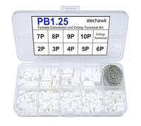 Connecteurs femelles PB1.25 et kit de bornes à sertir compatibles avec les connecteurs Molex PicoBlade - Pas de 1,25 mm pour contrôleur de vol de drone Pixhawk 2.4.8