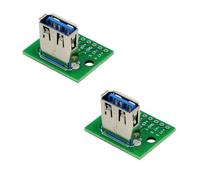 Connecteurs femelles USB 3.0 haute vitesse DIP adaptateur DIP pas 2,54 mm pour développement de circuit 5 Gbit/s Module de transfert de données facile à intégrer