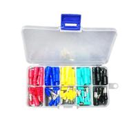 Connecteurs isolés pressés 100 pièces mâles femelles isolées | Lot de 100 cosses à sertir électriques, pré-isolées, câblage électrique efficace, 5 couleurs, 100 pièces
