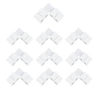 Connecteurs LED à 4 broches en forme de L d'angle angle droit 10 mm large Borne connecteur adaptateur sans soudure for 3528/5050