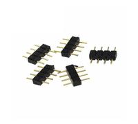 Connecteurs LED RGB DIP 4 broches, 100 pièces, aiguilles mâles