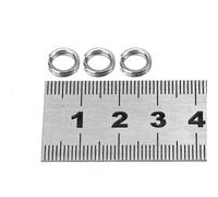 Connecteurs Leurres Pêche Double Anneau Fendu Acier Inoxydable - 9#