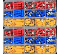 Connecteurs mâle-femelle à cosses, Kit de 236 connecteurs électriques à sertir, œillet et fourche