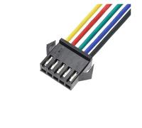 Connecteurs mâles et femelles avec câbles 10 pièces broches 2.54MM fiches mâle à femelle connecteur de fil câble fiches en queue de cochon L + E + D ligne de connexion 20cm de Long(5Pin Female)