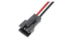 Connecteurs mâles et femelles avec câbles 10 pièces broches 2.54MM fiches mâle à femelle connecteur de fil câble fiches en queue de cochon L + E + D ligne de connexion 20cm de Long(2Pin Male)