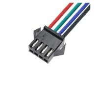 Connecteurs mâles et femelles avec câbles 10 pièces broches 2.54MM fiches mâle à femelle connecteur de fil câble fiches en queue de cochon L + E + D ligne de connexion 20cm de Long(4Pin Female)