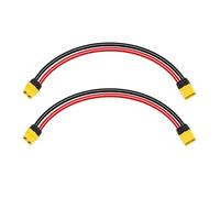 Connecteurs mâles et femelles avec câbles A77U-2PCS XT60 Câble d'extension 12AWG 1FT XT60 à XT60 Câble avec connecteur mâle à femelle