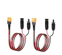 Connecteurs mâles et femelles avec câbles Câble de connexion XT60 mâle/femelle à l'énergie solaire, fil de cuivre pur 12awg, ligne de connexion d'alimentation extérieure(XT60 Male,0.5M_1PCS)