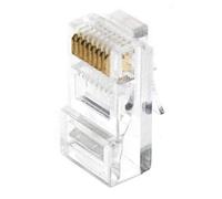 connecteurs - modular - 8 points / 8 contacts - cat5e - lot de 10 - gigamédia mj8p8c